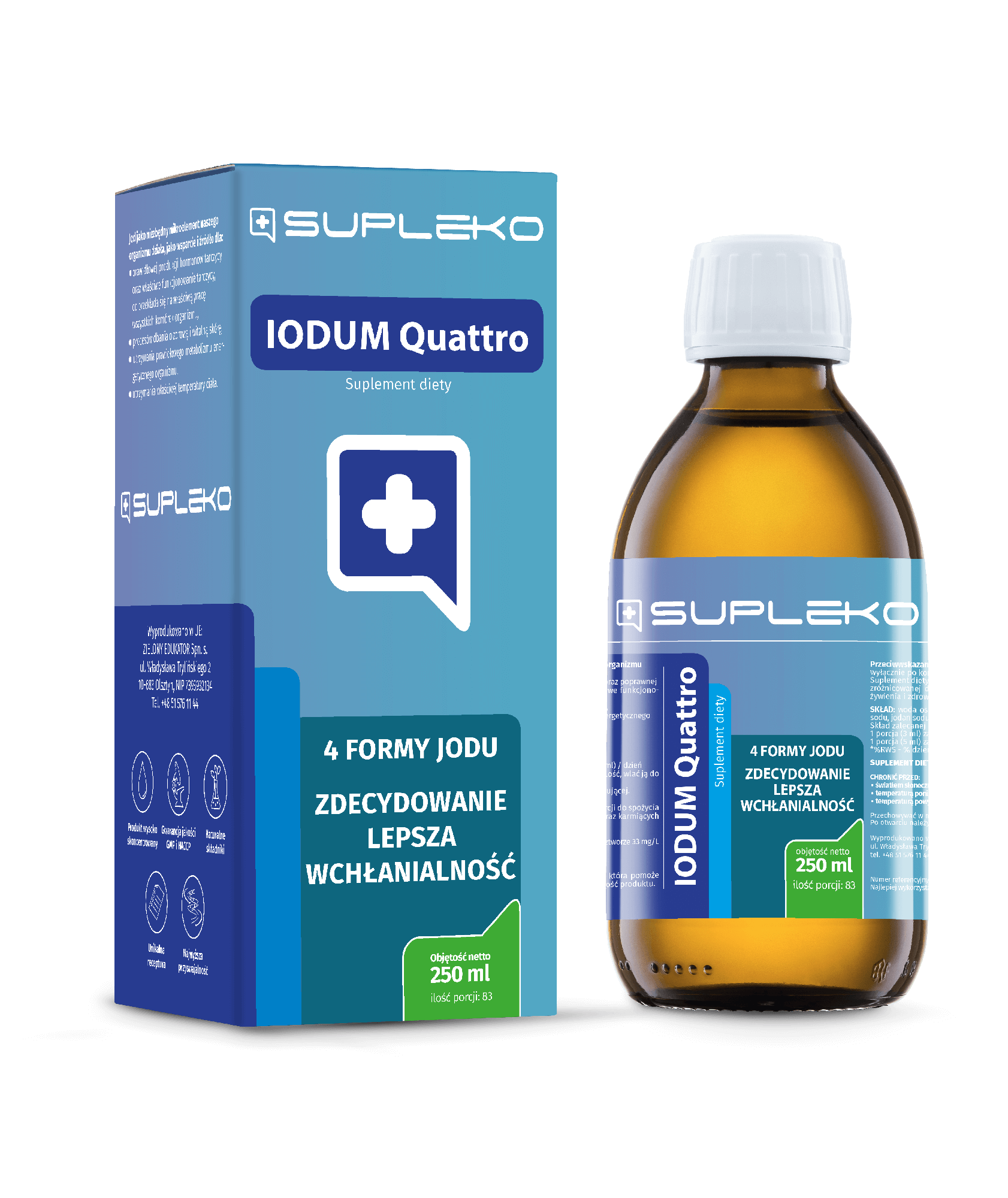 ​Iodum Quattro - 4 formy jodu 250 ml&nbsp;